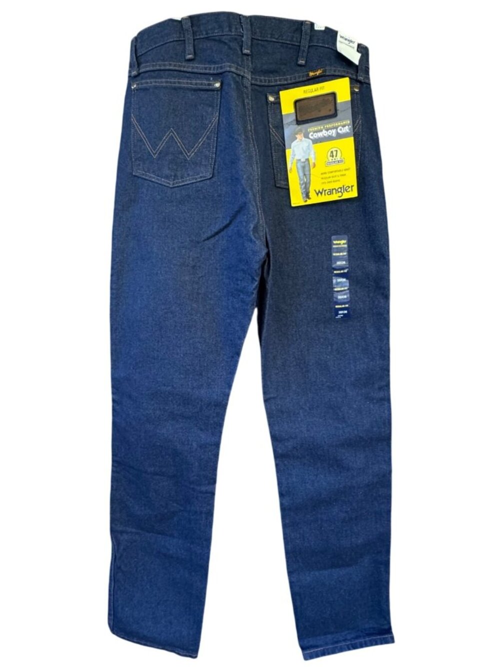 Wrangler Mens 35 X 36 Premium Performance Regular Fit Jeans Blue Denim.NWT